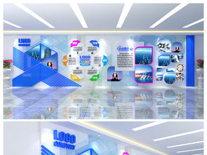 精品实用科技创意企业形象墙设计指南